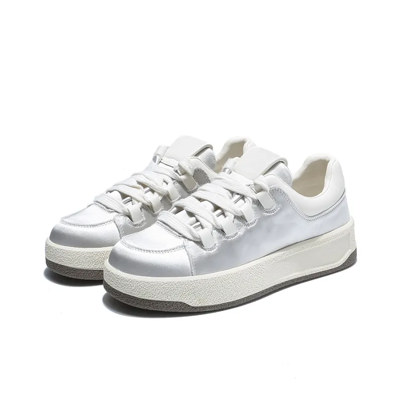 BDED Slip-Resistant Cushioning Breathable Height Increasing Low-Top Skateboard Shoes Women's-6