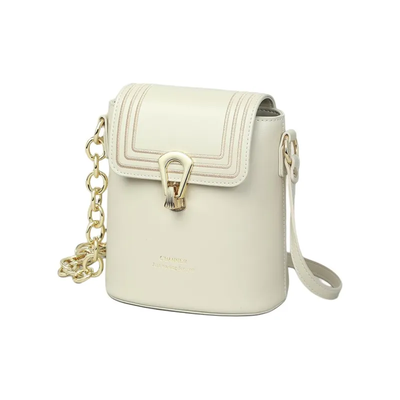 C°BANNER Cow Leather Crossbody Bag, Shoulder Bag Regular Women's Ecru-2