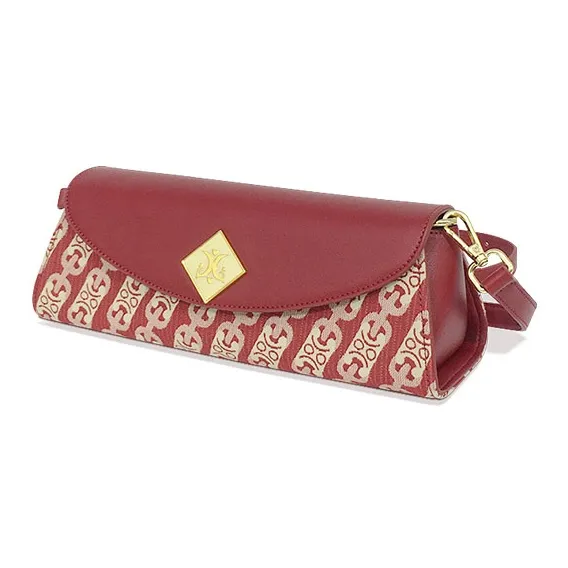 MACK JODAER Synthetic Leather Shoulder Bag, Crossbody Bag Regular Women's Burgundy-3
