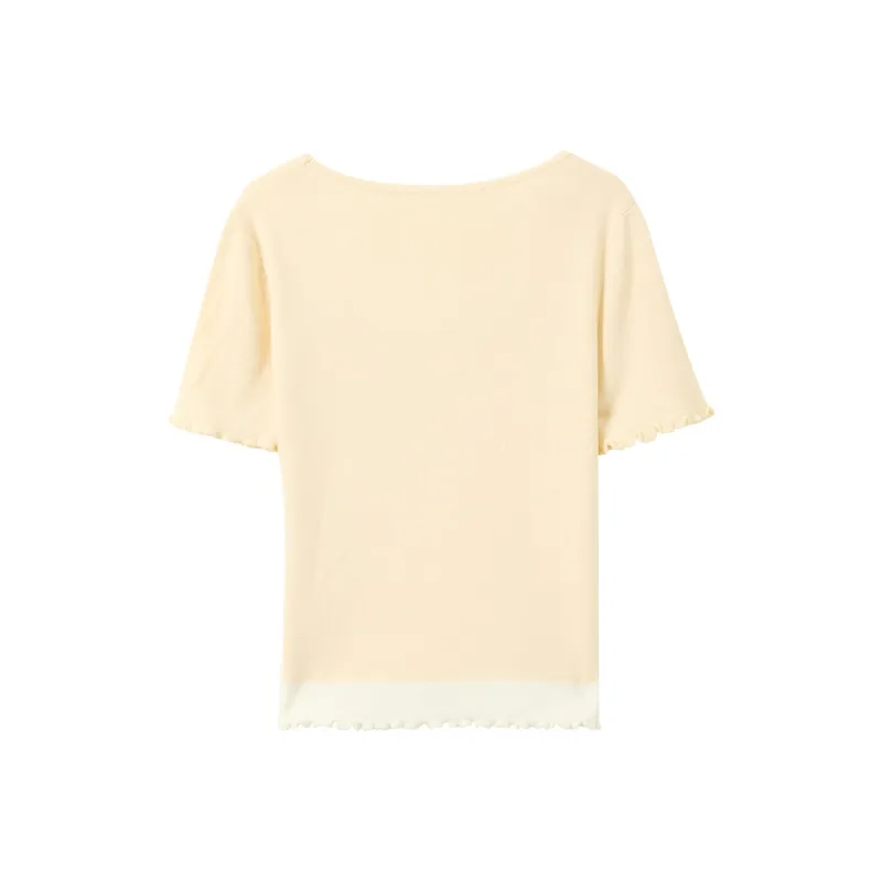 3COLOUR Knitwear Women's Yellow Cream-1