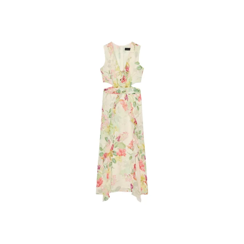 ZARA Sleeveless Dresses Women's Green-0