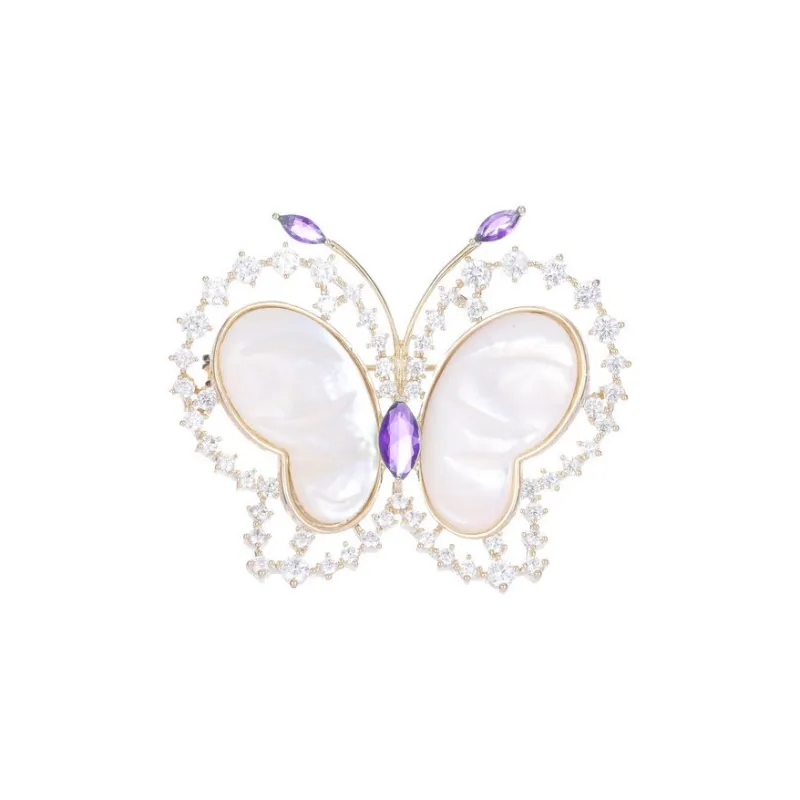 Lockstarfy Mother Of Pearl Brooches Women's-5