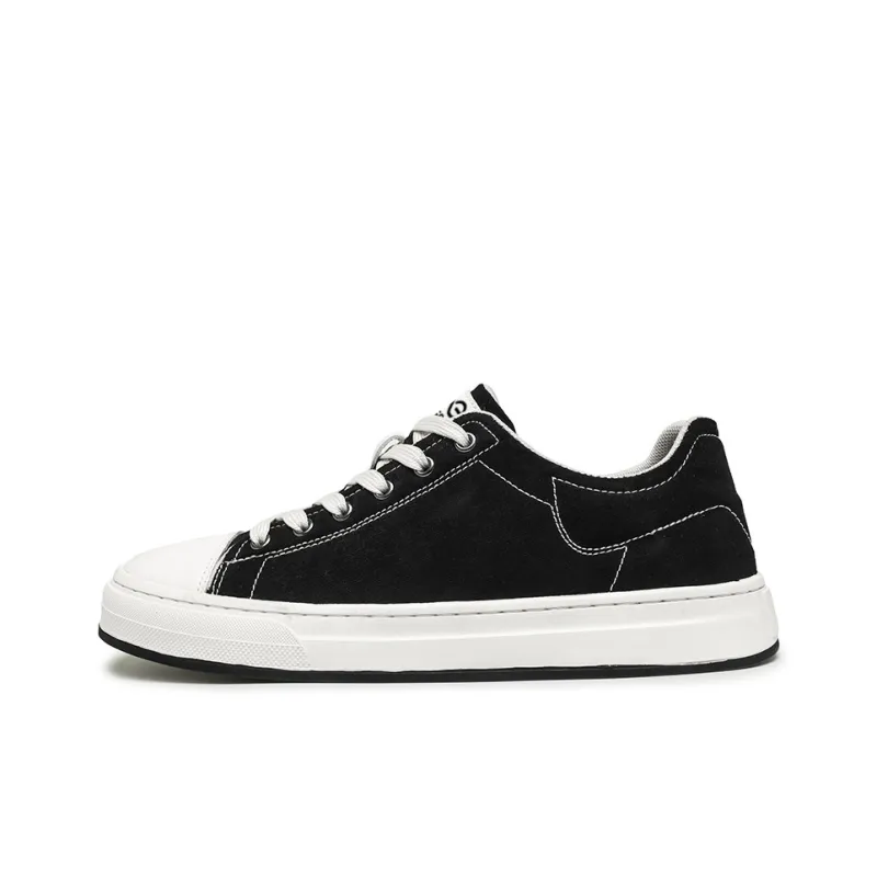 LINGPAO Abrasion Resistant Slip Resistant Low Top Skateboard Shoes Men's-0
