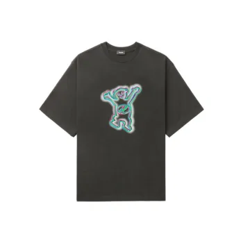WE11DONE T Shirts Men Charcoal Gray