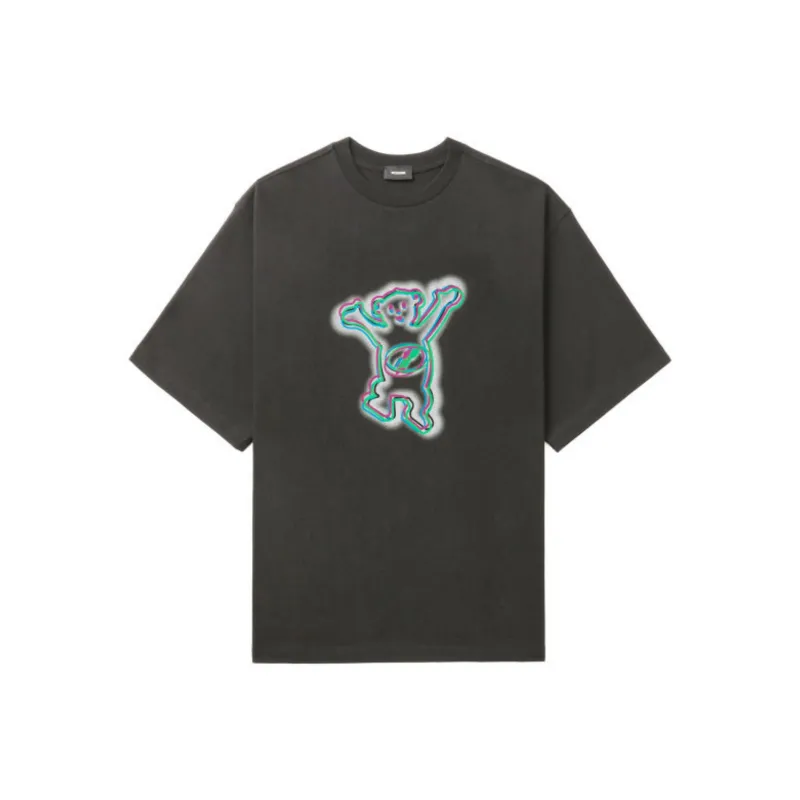 WE11DONE T Shirts Men Charcoal Gray-0