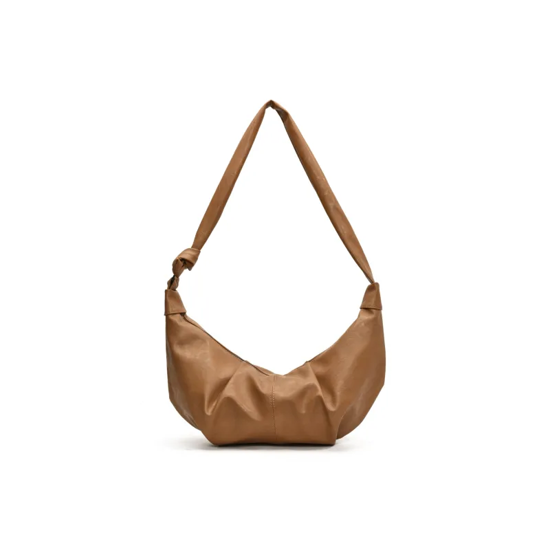 RIVMIND PU Dumpling Bag, Crossbody Bag, Shoulder Bag Women's Black/Khaki/Coffee/Brown-6