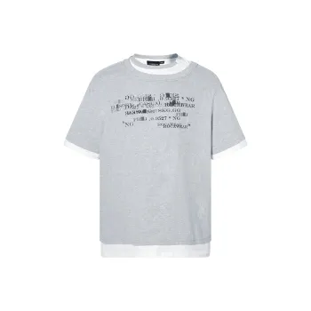 ROCAWEAR T Shirts Unisex Mixed Gray