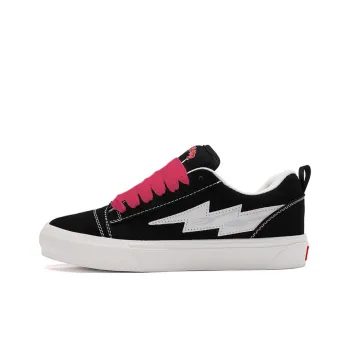 DUEPLAY Low Top Skateboard Shoes Unisex Black White