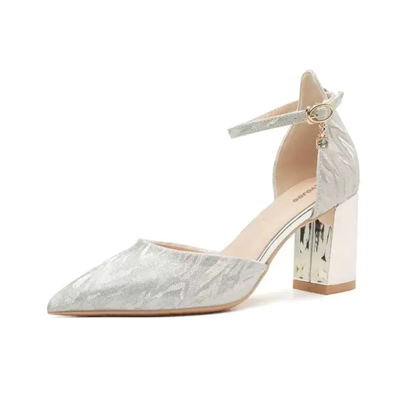 CVOJOO Chunky Heel High Heels 7cm Women's-2