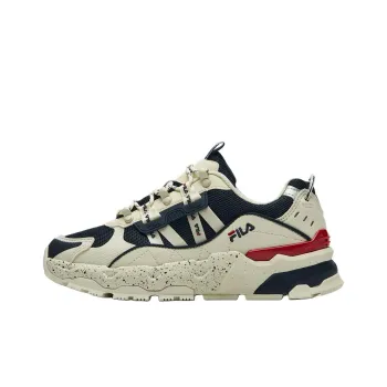 FILA TREK Anti Slip Wear Resistant Low Top Casual Shoes Men's White
