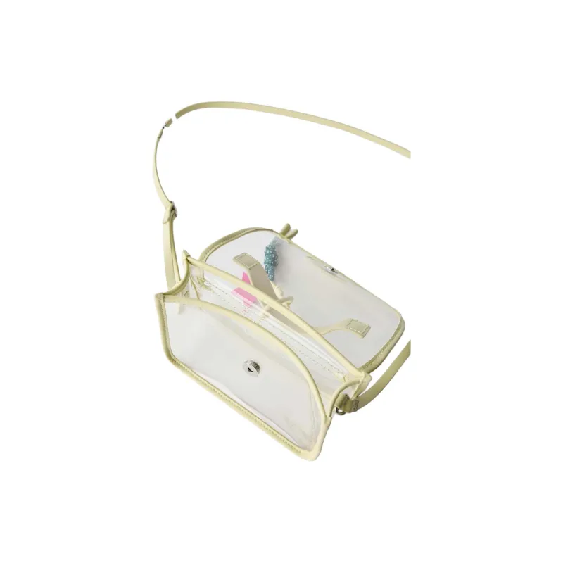 ZARA Polyurethane Shoulder Bag, Crossbody Bag, Handbag Women's White-3