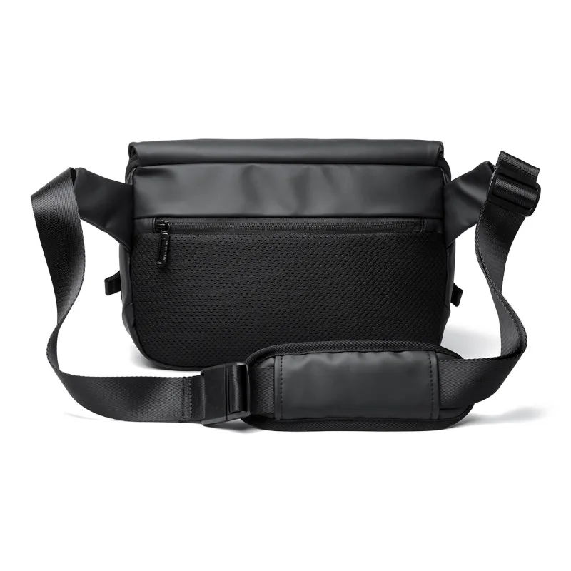 MOYYI PVC Messenger Bag, Shoulder Bag, Crossbody Bag Tubas Unisex Black-19