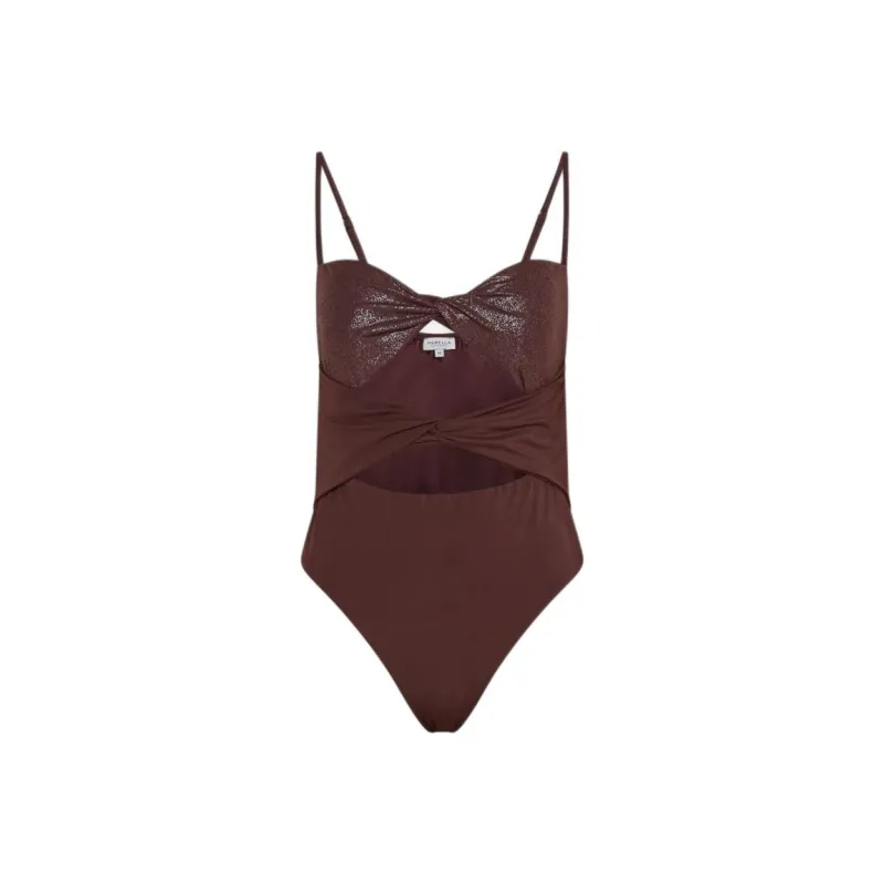 Marella One piece Swimsuit Women's Dark Brown-0