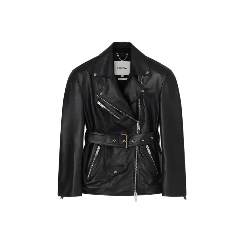 Halfboy Belted Leather Jacket-0