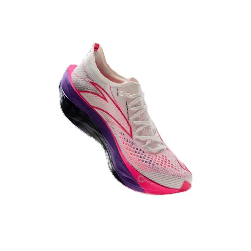 Anta C202 6.0 PRO Coverage Rebound Low Top Carbon Plate Running Shoes Women's White Red Purple-1