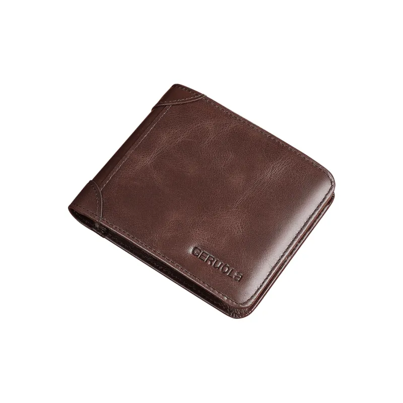 Gorora Top Grain Cow Leather Wallet Men's Multicolor-0