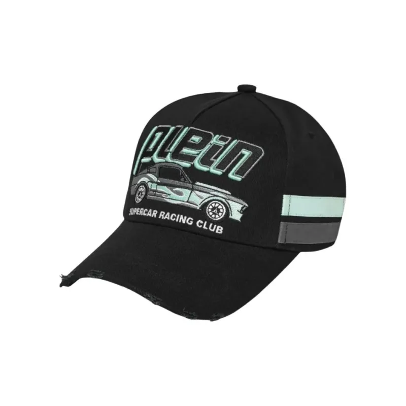 PHILIPP PLEIN Cotton Baseball Caps Women's Black-0