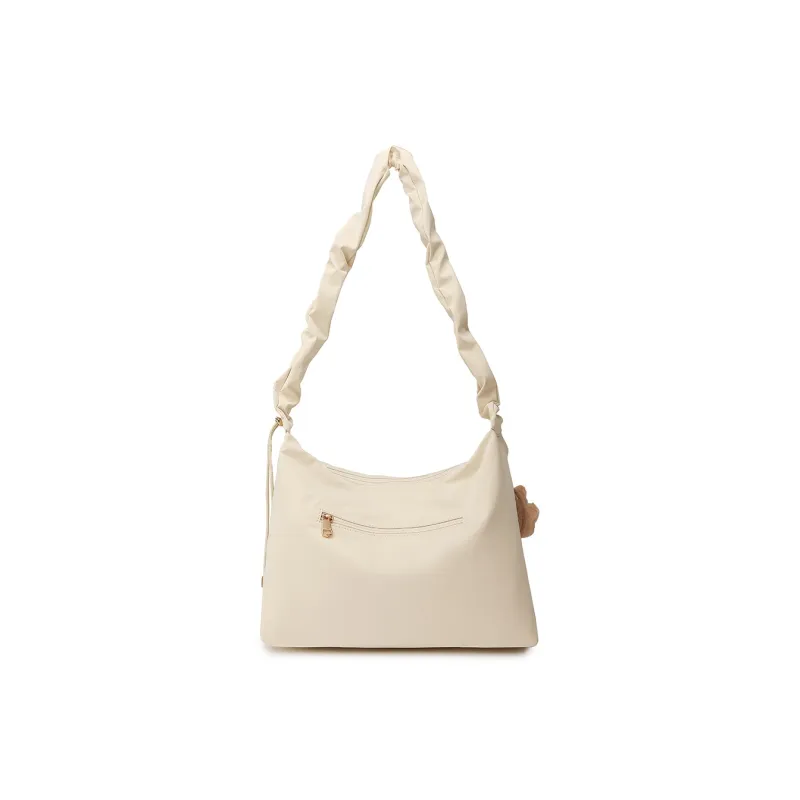 MEXICAN Polyurethane Leather Shoulder Bag, Crossbody Bag Women's Ecru-1