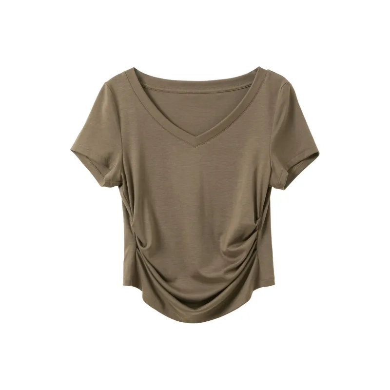 3COLOUR T Shirts Women's Hazelnut Brown-0