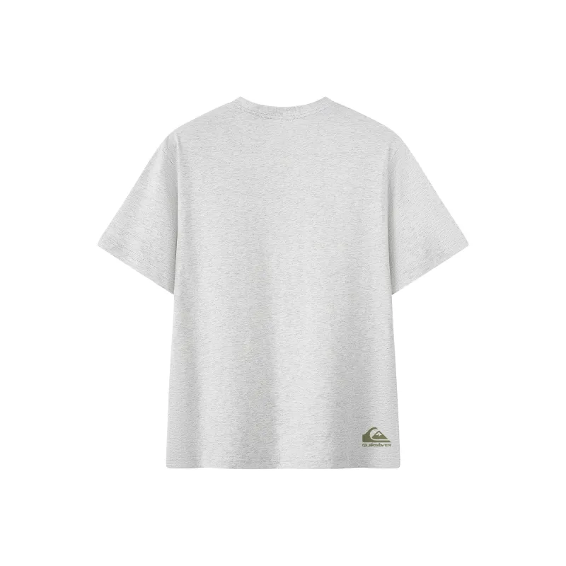 Quiksilver T Shirt Unisex Black White Gray-8