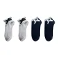 4 Pack (2 Black White Bowknot+2 White Stripes)