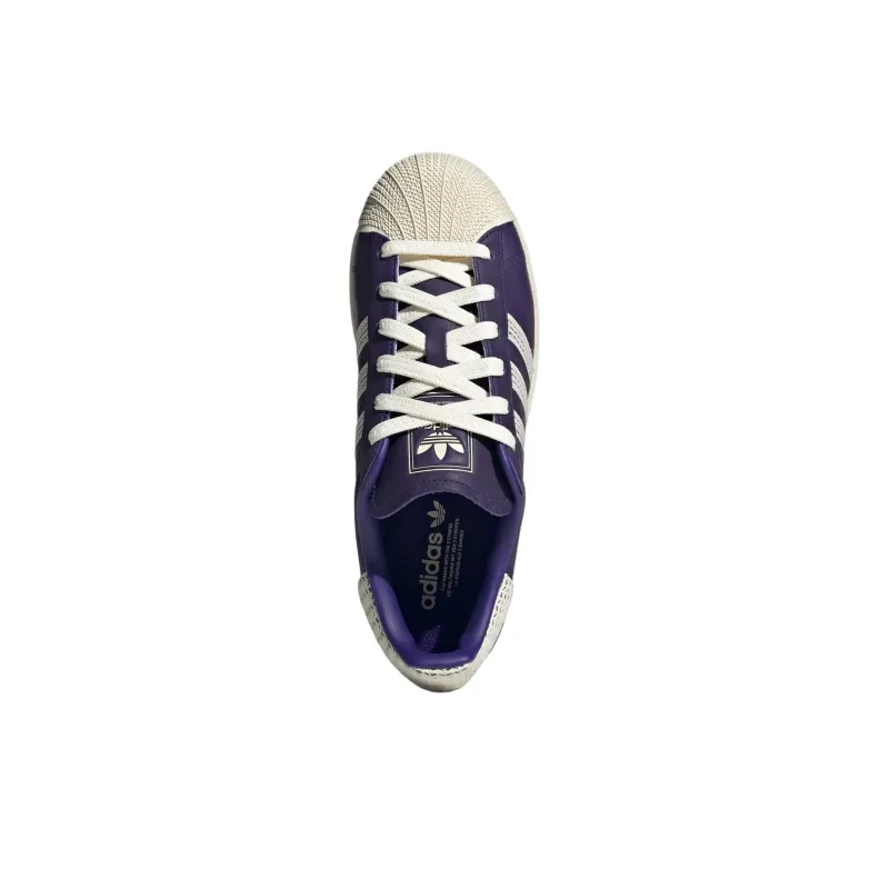 Adidas Originals Superstar 2 Anti Slip Wear Resistant Low Top Skateboard Shoes Women's Purple-4