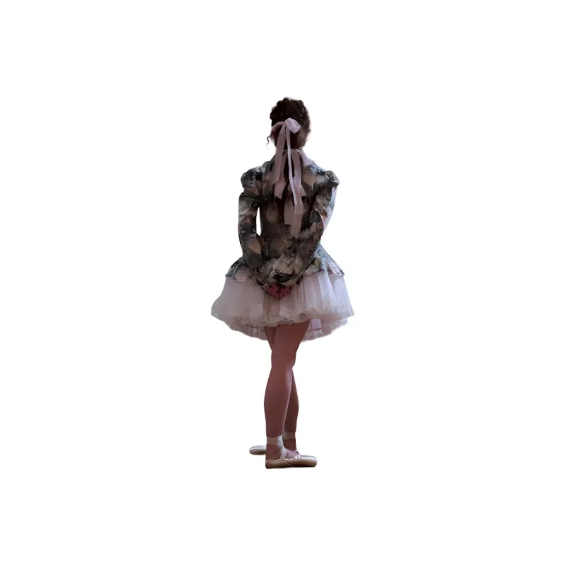 Selkie Collection Shirt Women's Degas Swan Dance Oil Painting Print-2