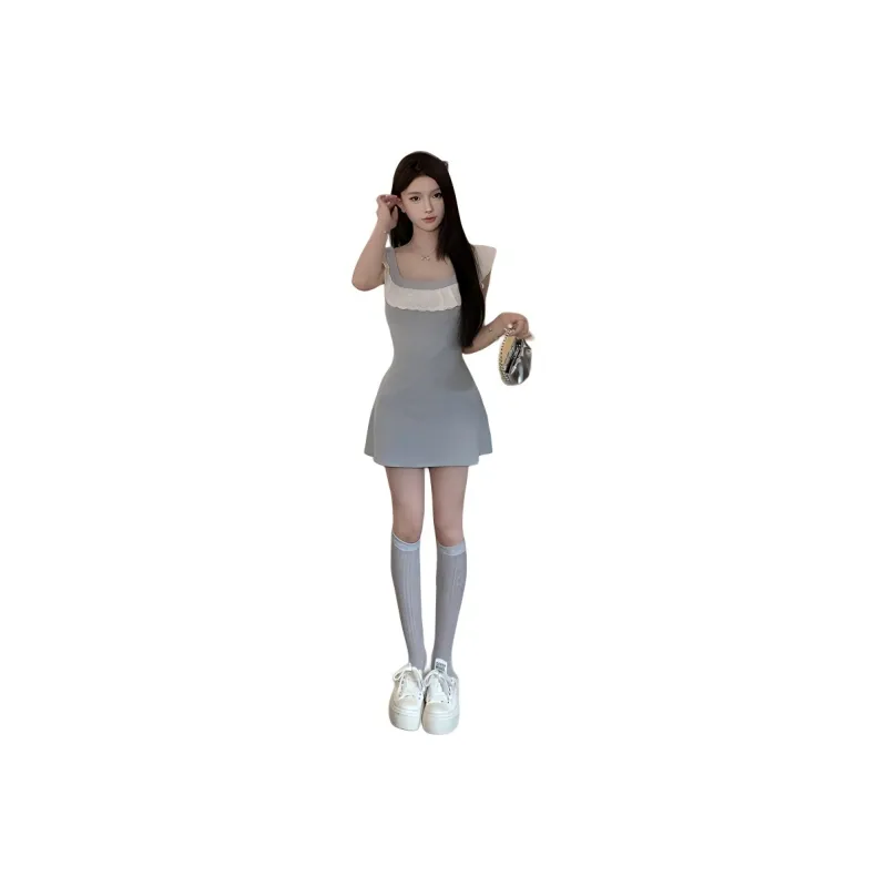 Mu Xiao Xin Short Sleeved Dress Women's-0