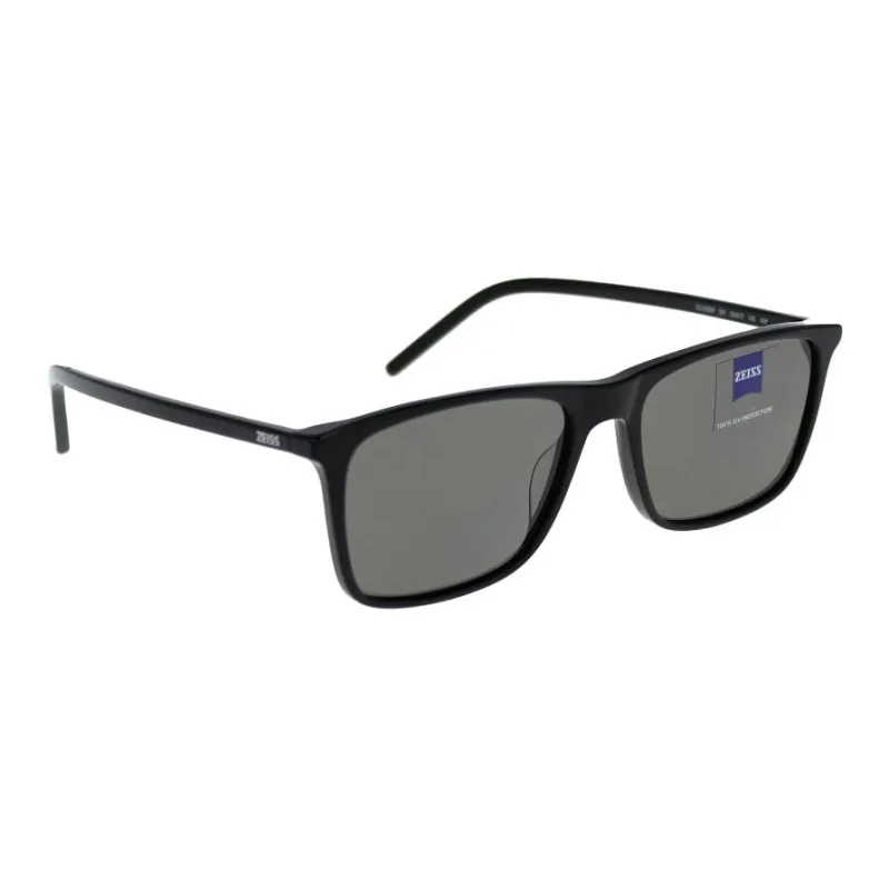 ZEISS Acetate Square Sunglasses Men's Black-1