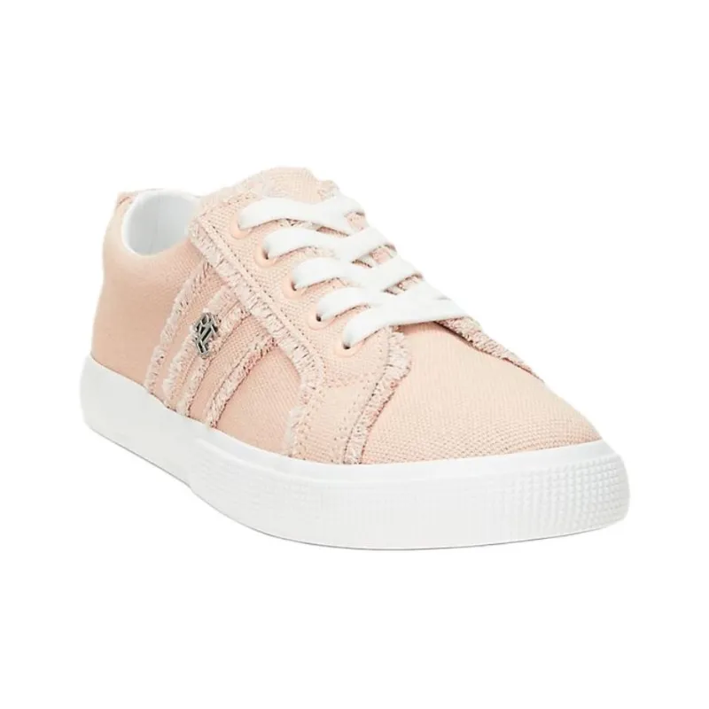 LAUREN RALPH LAUREN Janson Low Top Canvas Shoes Women's Pink-2