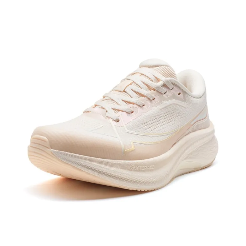 XTEP 2000km PLUS Abrasion Resistant Support Low Top Training Sprint City Commute Running Shoes Women's Cheese Orange-1
