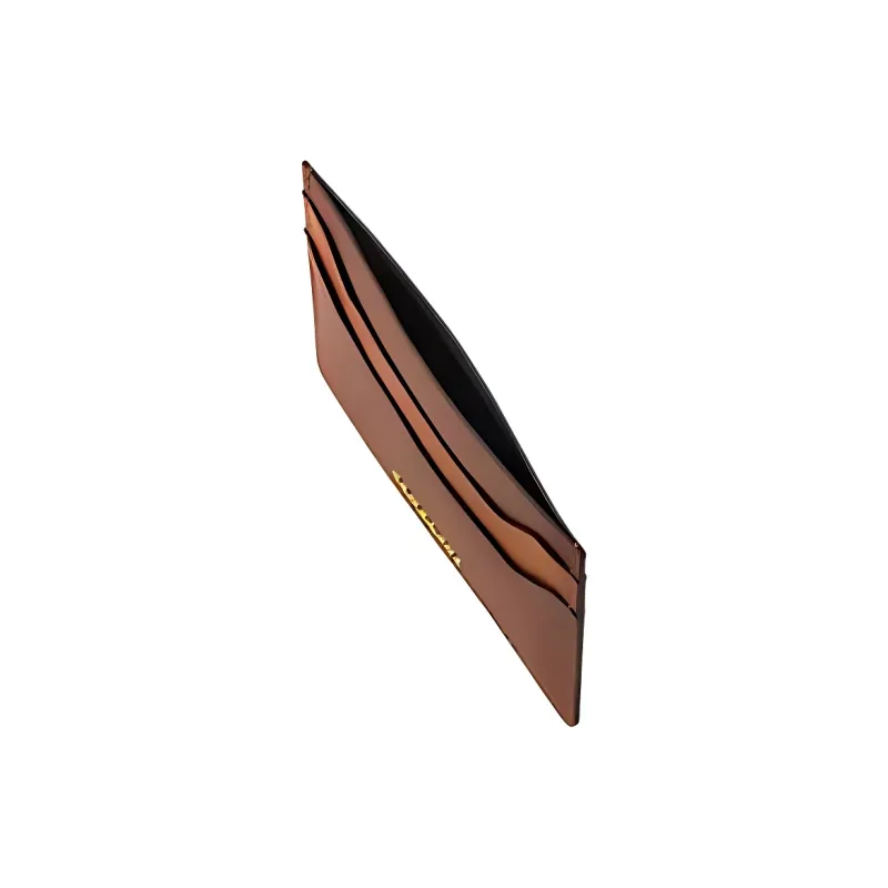 SAMSONITE Cow Leather Card Holder Women's Brown-2