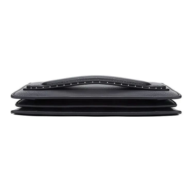 FERRAGAMO Cow Leather Clutch Regular Men's Black-2