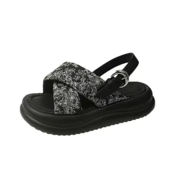 KLAOSD One Strap Sandals Women's Black