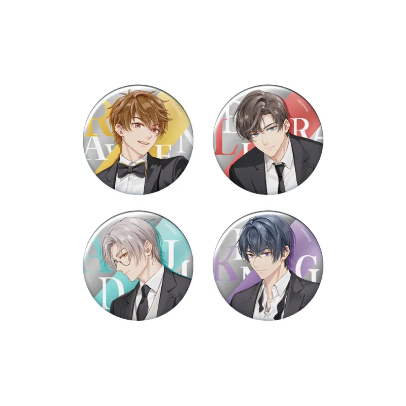 MIHOYO Xia Yan, Artem Wing, Mo Yi, Lu Jinghe Heartbeat Archive Collection, Tears Of Themis Badges-1