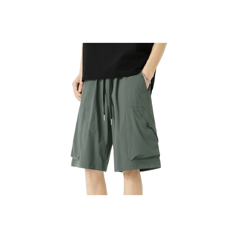 WOOD SOON Outdoor Casual Trendy Brand Japanese Style Sports Knee Length Pants Unisex-14
