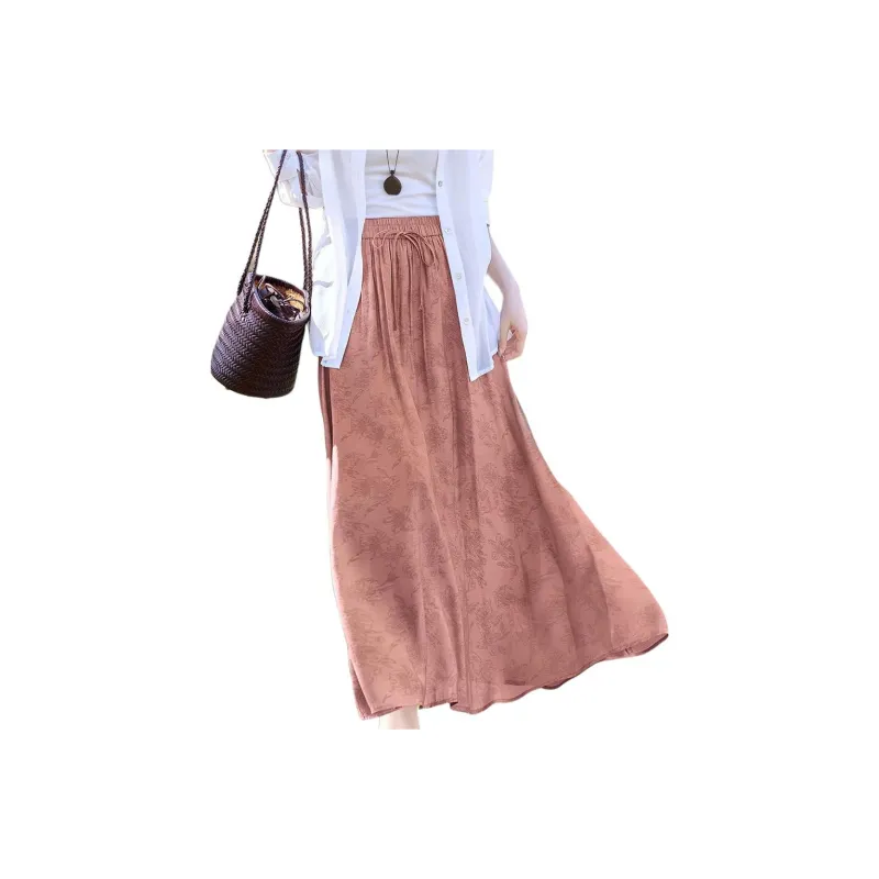 XWI Casual Long Skirts Women's Lotus Pink-0