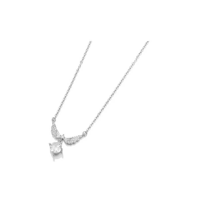 Clect Synthetic Cubic Zirconia Necklaces Women's-1