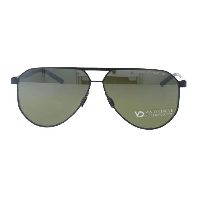 PORSCHE DESIGN Titanium Aviator Sunglasses Men's Black-0