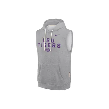 Nike Lsu Sideline Men's Nike Dri FIT College Sleeveless Pullover Hoodie