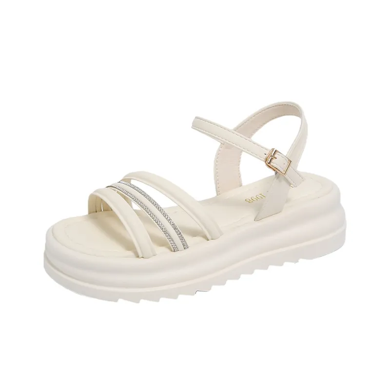 WUJI One Strap Sandals 5cm Women's-4