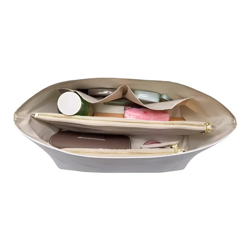Jingxi DuPont Paper Bag Accessory Bag Insert Women's White/Gold Tone-4