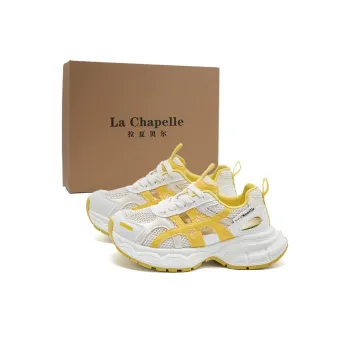La Chapelle Abrasion Resistant Low Top Chunky Sneakers Women's Yellow