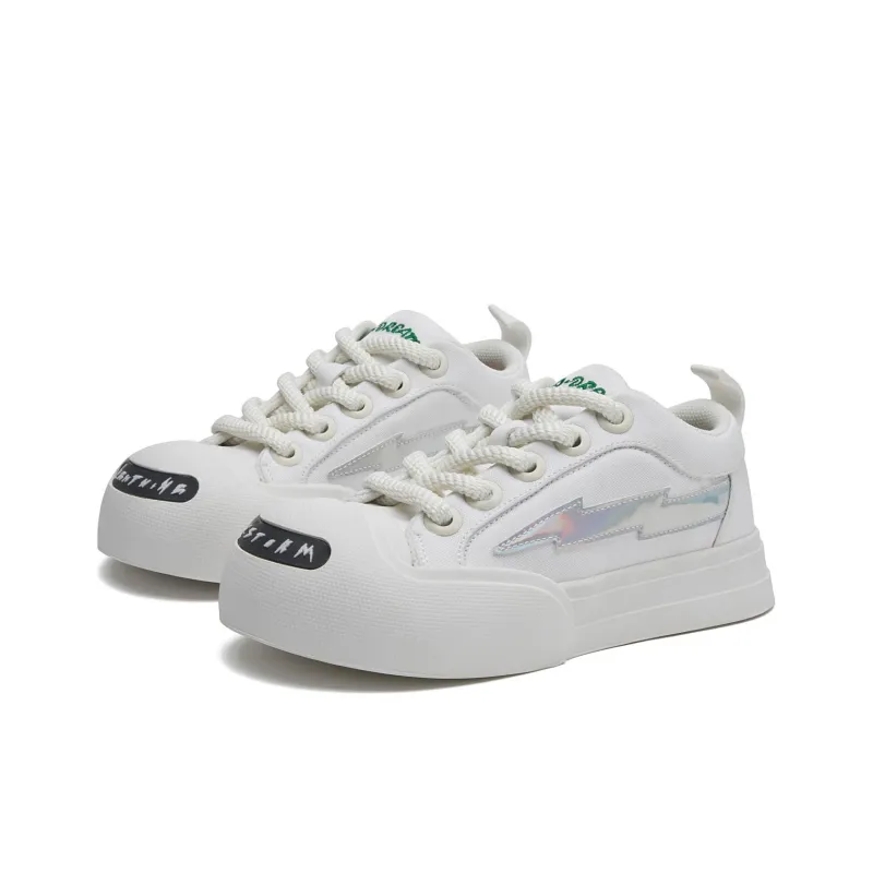 1xact Cover Skateboard Shoes Unisex Low Top White-5