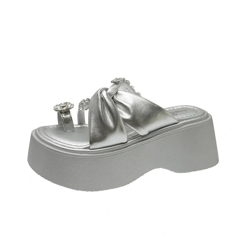 OPOA Slip Resistant Abrasion Resistant Cushioning Slide Slippers Women's-10