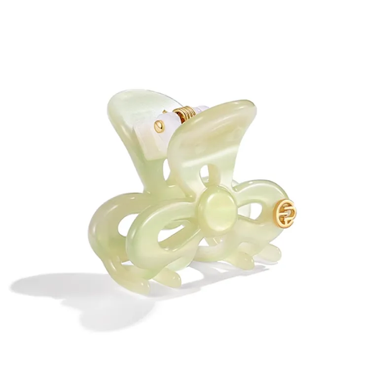 EVITA PERONI Acetate Plate Hair Clips Women's Mint Green-2