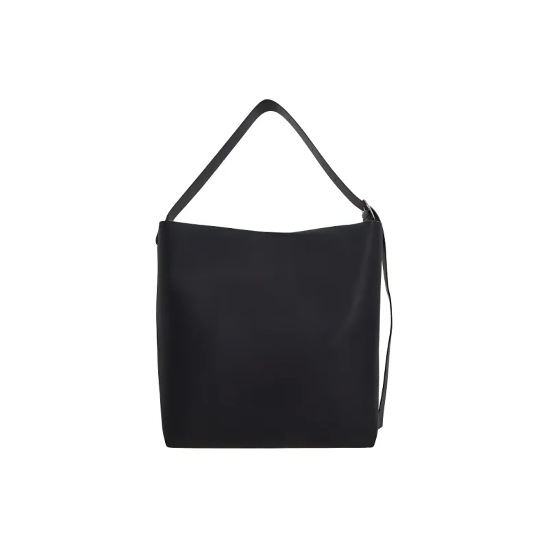 JIL SANDER Leather Crescent Bag Handbag Tubas Women's Black-2