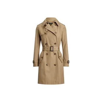 LAUREN RALPH LAUREN Trench Coat Women's Sand
