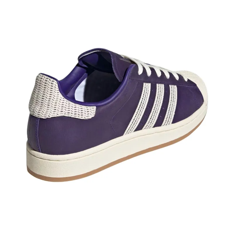 Adidas Originals Superstar 2 Anti Slip Wear Resistant Low Top Skateboard Shoes Women's Purple-3