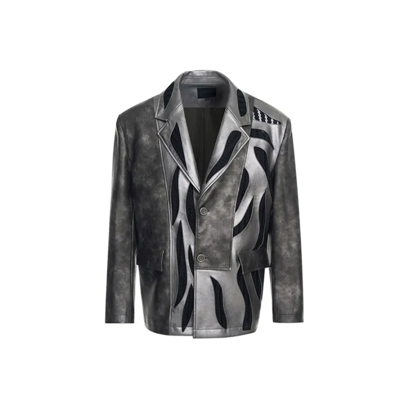 START EXCEED END Leather Jacket Coat For Men, Fall Winter Jacket, Motorcycle Jacket Unisex-0
